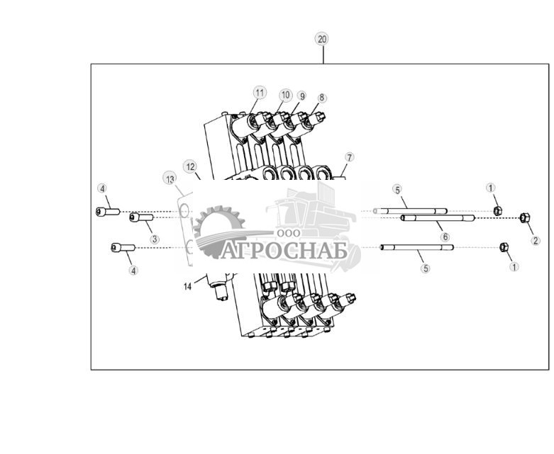 Электрогидравлический 4-функциональный клапан (задний) (Grade Pro) - ST3637 496.jpg